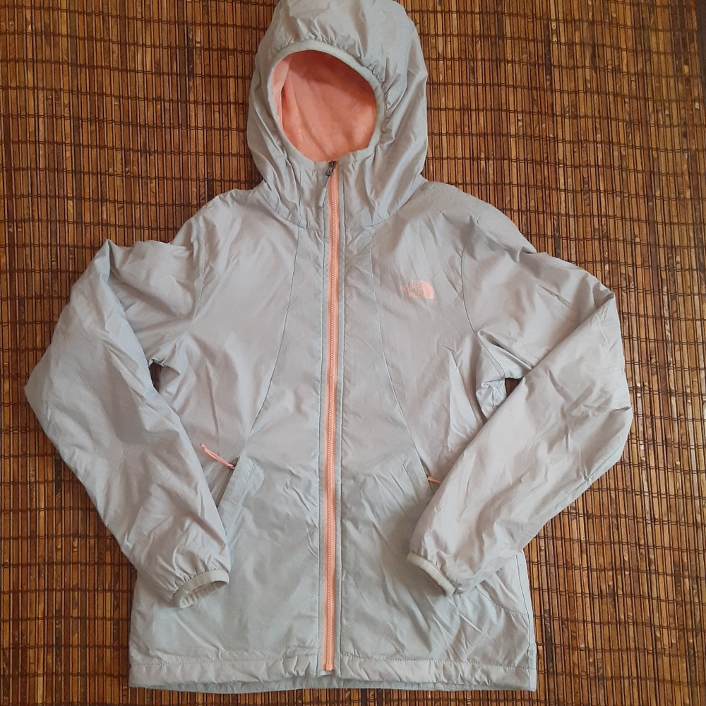 North Face Jacket XS Gray Pink Peach Zip H…